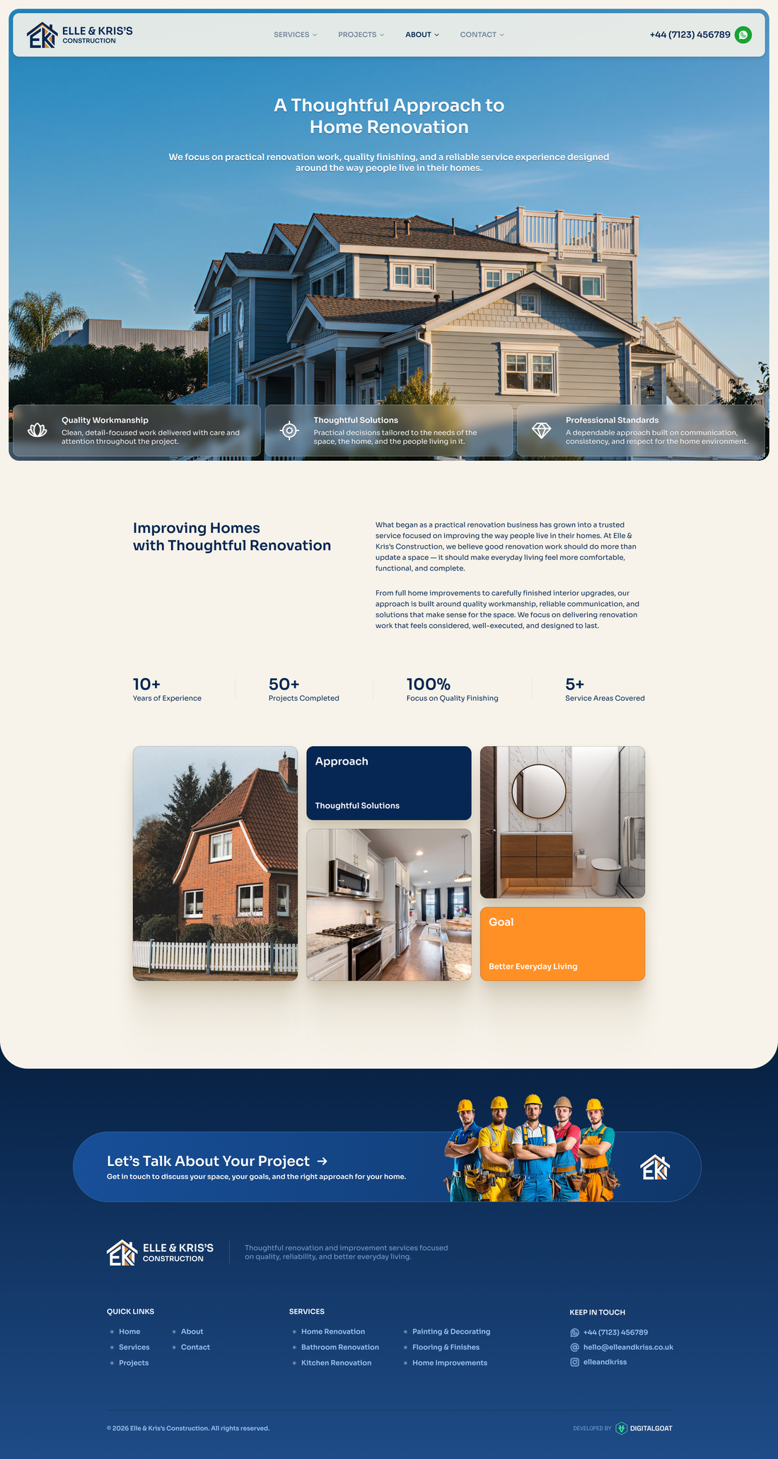 Elle & Kriss's Construction — services