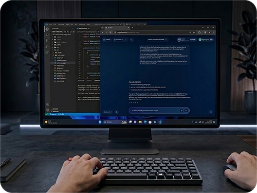 Obsidian AI – mobile screens